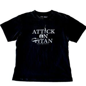 Uniqlo UT Attack on Titan Black T-Shirt – XS